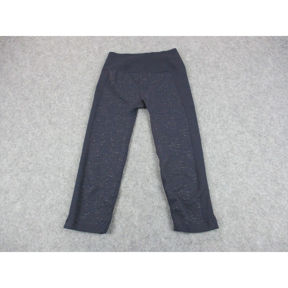 Lululemon Pants Womens 4 Blue Free To Flow Flecked Ribbed Yoga Running Leggings